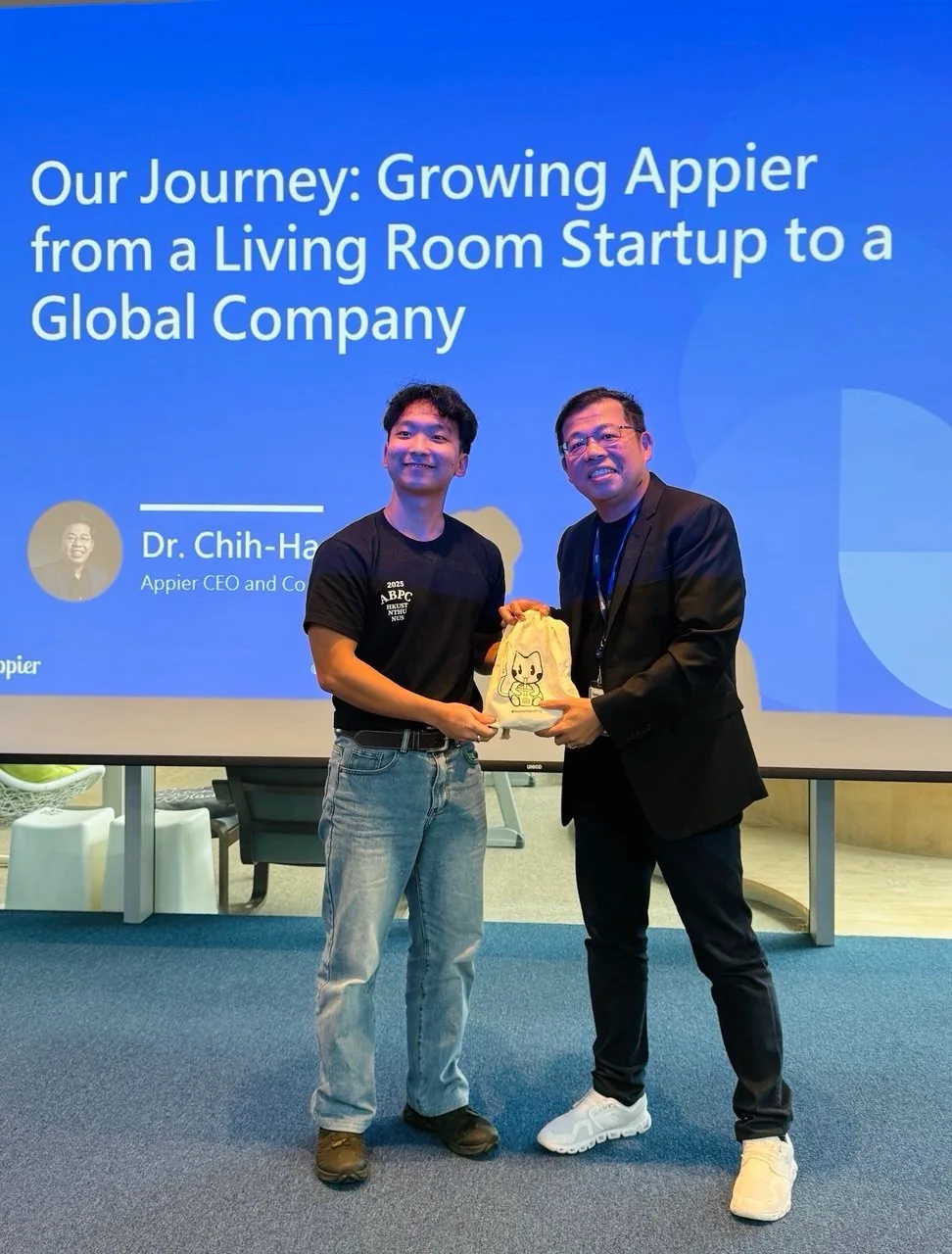 Joshua at the Asia Business Planning Competition at NTHU
