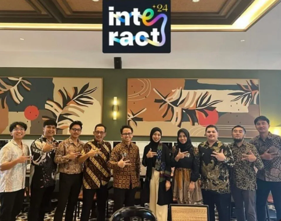 Joshua with the Kata.ai team at Interact 2024